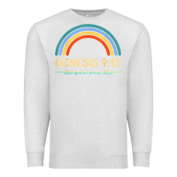 Oatmeal Heather genesis 913 god's promise faithfully rainbow bible verse t shirt Premium Sweatshirt - linhVisuals