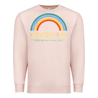 Pale Pink genesis 913 god's promise faithfully rainbow bible verse t shirt Premium Sweatshirt - linhVisuals