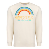Sandshell genesis 913 god's promise faithfully rainbow bible verse t shirt Premium Sweatshirt - linhVisuals