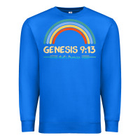 True Royal genesis 913 god's promise faithfully rainbow bible verse t shirt Premium Sweatshirt - linhVisuals