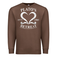 Chestnut plato retreat club vintage retro nyc t shirt Premium Sweatshirt - linhVisuals