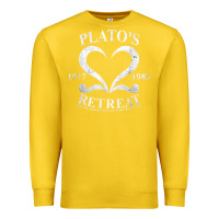 Lemon plato retreat club vintage retro nyc t shirt Premium Sweatshirt - linhVisuals