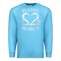 Ocean Blue plato retreat club vintage retro nyc t shirt Premium Sweatshirt - linhVisuals
