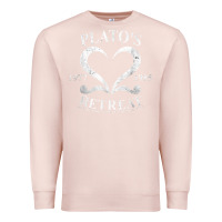 Pale Pink plato retreat club vintage retro nyc t shirt Premium Sweatshirt - linhVisuals