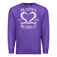 Purple plato retreat club vintage retro nyc t shirt Premium Sweatshirt - linhVisuals