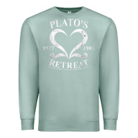 Seafoam plato retreat club vintage retro nyc t shirt Premium Sweatshirt - linhVisuals