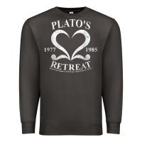 Smoke plato retreat club vintage retro nyc t shirt Premium Sweatshirt - linhVisuals