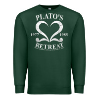 Sports Green plato retreat club vintage retro nyc t shirt Premium Sweatshirt - linhVisuals