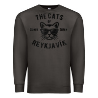 Smoke cats of downtown reykjavik t shirt Premium Sweatshirt - linhVisuals
