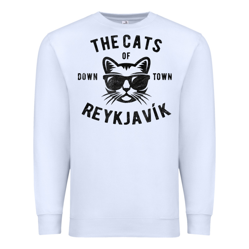 Cats Of Downtown Reykjavik T Shirt Premium Sweatshirt by linhVisuals | Teevron