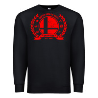 Black super smash bros smash club Premium Sweatshirt - linhVisuals