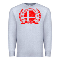 Heather Grey super smash bros smash club Premium Sweatshirt - linhVisuals