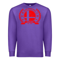 Purple super smash bros smash club Premium Sweatshirt - linhVisuals