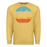 Antique Gold corgi retro vintage 60s 70s sunset dog lovers men women t shirt Premium Sweatshirt - linhVisuals