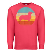 Cardinal corgi retro vintage 60s 70s sunset dog lovers men women t shirt Premium Sweatshirt - linhVisuals