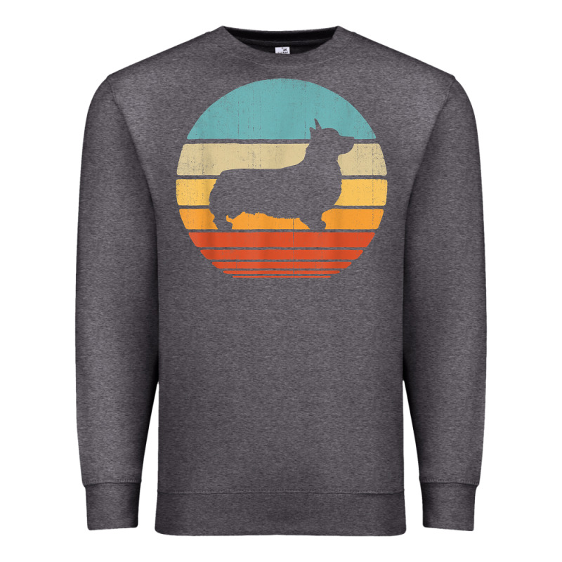 Corgi Retro Vintage 60s 70s Sunset Dog Lovers Men Women T Shirt Premium Sweatshirt by linhVisuals | Teevron