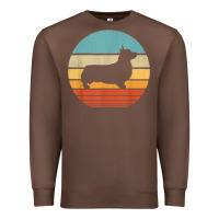 Chestnut corgi retro vintage 60s 70s sunset dog lovers men women t shirt Premium Sweatshirt - linhVisuals