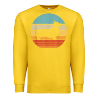Lemon corgi retro vintage 60s 70s sunset dog lovers men women t shirt Premium Sweatshirt - linhVisuals