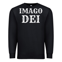 Black imago dei image of god christian t shirt reformed jesus Premium Sweatshirt - linhVisuals