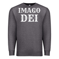 Charcoal Heather imago dei image of god christian t shirt reformed jesus Premium Sweatshirt - linhVisuals