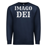 Navy imago dei image of god christian t shirt reformed jesus Premium Sweatshirt - linhVisuals