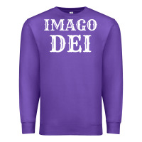 Purple imago dei image of god christian t shirt reformed jesus Premium Sweatshirt - linhVisuals