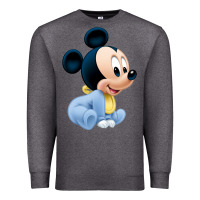 Charcoal Heather baby micke  mouse Premium Sweatshirt - linhVisuals