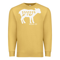 Antique Gold isaiah 53 lamb yeshua jesus t shirt Premium Sweatshirt - linhVisuals