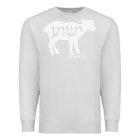 Dove Grey isaiah 53 lamb yeshua jesus t shirt Premium Sweatshirt - linhVisuals