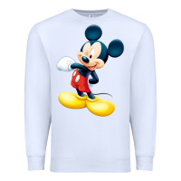 White micke mouse Premium Sweatshirt - linhVisuals