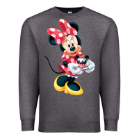 Charcoal Heather minni mouse Premium Sweatshirt - linhVisuals