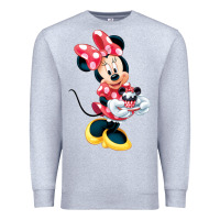Heather Grey minni mouse Premium Sweatshirt - linhVisuals