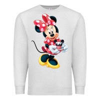 Oatmeal Heather minni mouse Premium Sweatshirt - linhVisuals