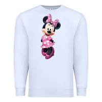 White minni mouse Premium Sweatshirt - linhVisuals