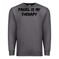 Charcoal Heather padel is my therapy Premium Sweatshirt - linhVisuals