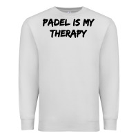 Dove Grey padel is my therapy Premium Sweatshirt - linhVisuals