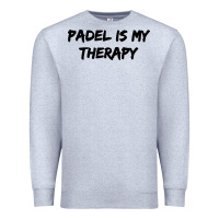 Heather Grey padel is my therapy Premium Sweatshirt - linhVisuals