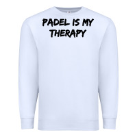 White padel is my therapy Premium Sweatshirt - linhVisuals