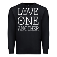 Black love one another jesus quote christian t shirt Premium Sweatshirt - linhVisuals
