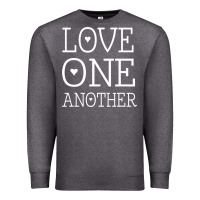 Charcoal Heather love one another jesus quote christian t shirt Premium Sweatshirt - linhVisuals