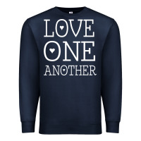 Navy love one another jesus quote christian t shirt Premium Sweatshirt - linhVisuals