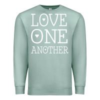 Seafoam love one another jesus quote christian t shirt Premium Sweatshirt - linhVisuals