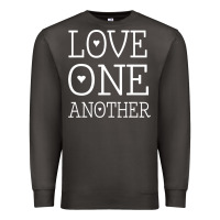 Smoke love one another jesus quote christian t shirt Premium Sweatshirt - linhVisuals