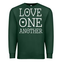 Sports Green love one another jesus quote christian t shirt Premium Sweatshirt - linhVisuals