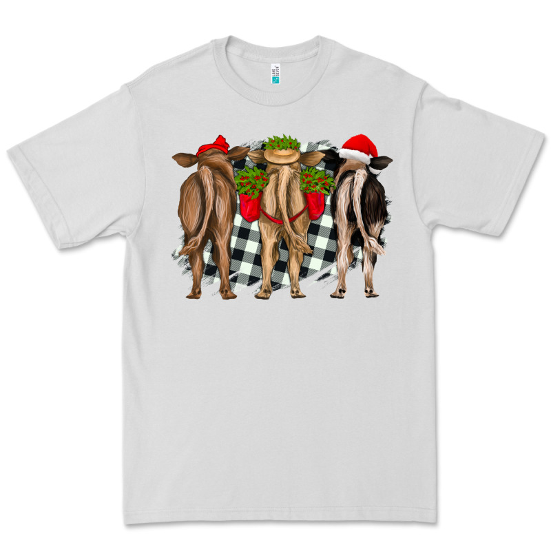 Christmas Heifers Back View Premium Tee by RanaPortraitStore | Teevron