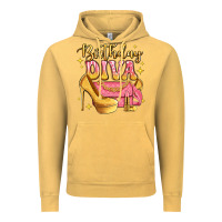 Vintage Mustard birthday diva pink and gold glitter Vintage Hoodie - LillyAllenDesigns
