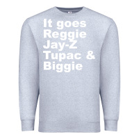 Heather Grey it goes reggie jay Premium Sweatshirt - linhVisuals