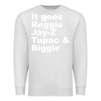 Oatmeal Heather it goes reggie jay Premium Sweatshirt - linhVisuals