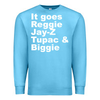 Ocean Blue it goes reggie jay Premium Sweatshirt - linhVisuals
