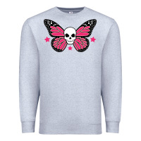 Butterfly Skull Premium Sweatshirt | Teevron